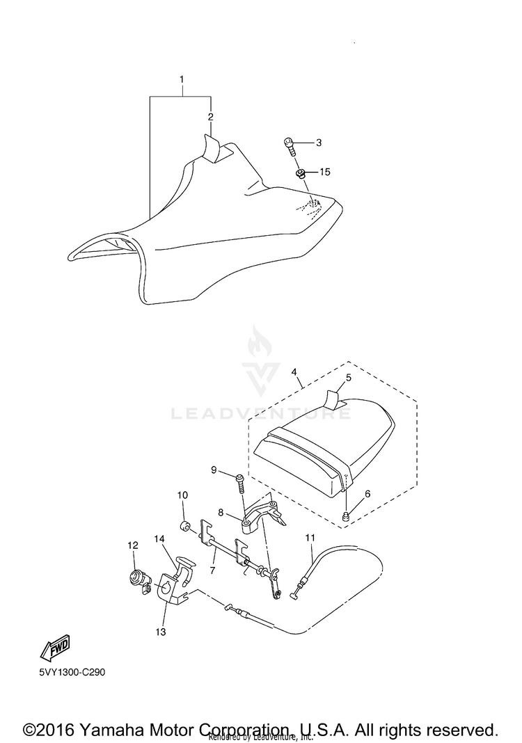 Seat R1 - YZFR1VC - 2006 Schematic