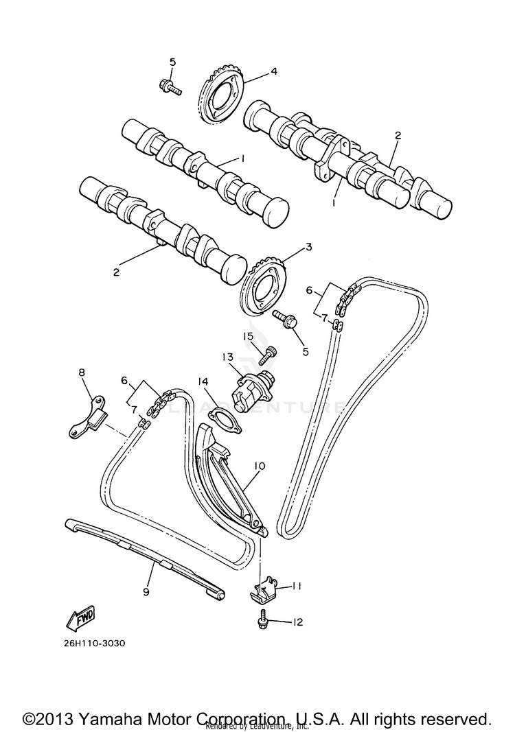 Camshaft Chain Schematic