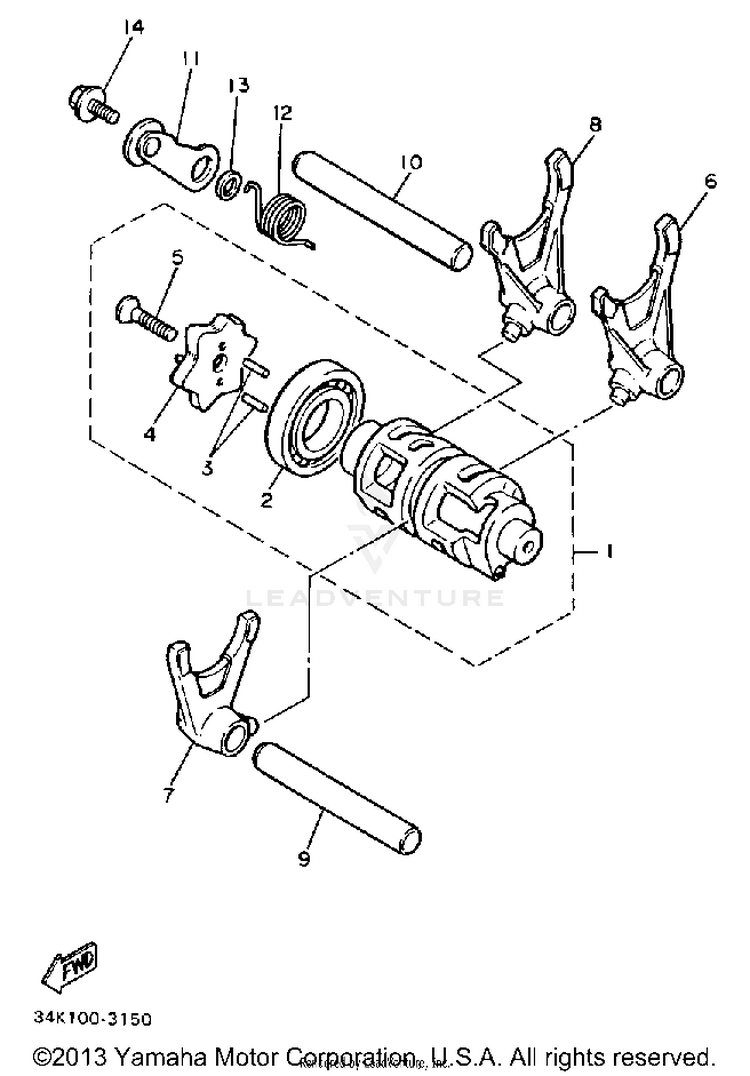 Shift Cam - Fork Schematic