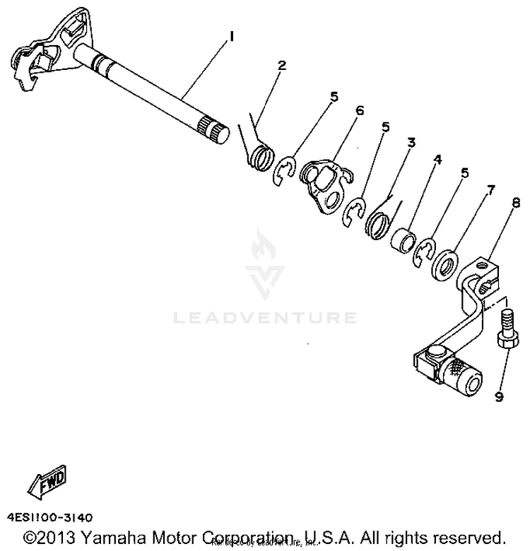 Shift Shaft Schematic