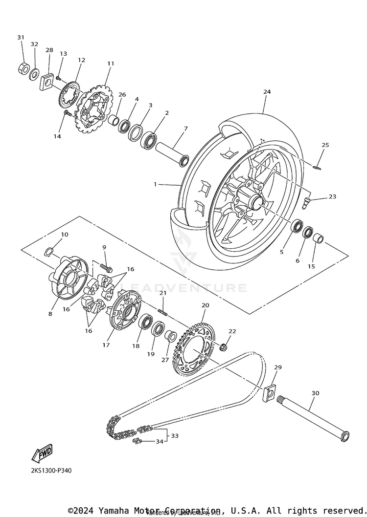 Rear Wheel Schematic