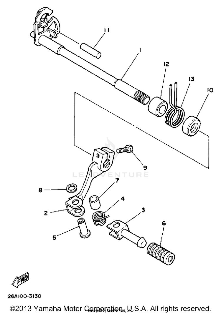 Shift Shaft Schematic