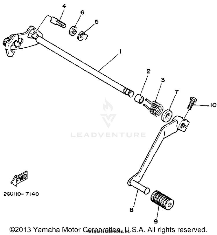 Shift Shaft Schematic