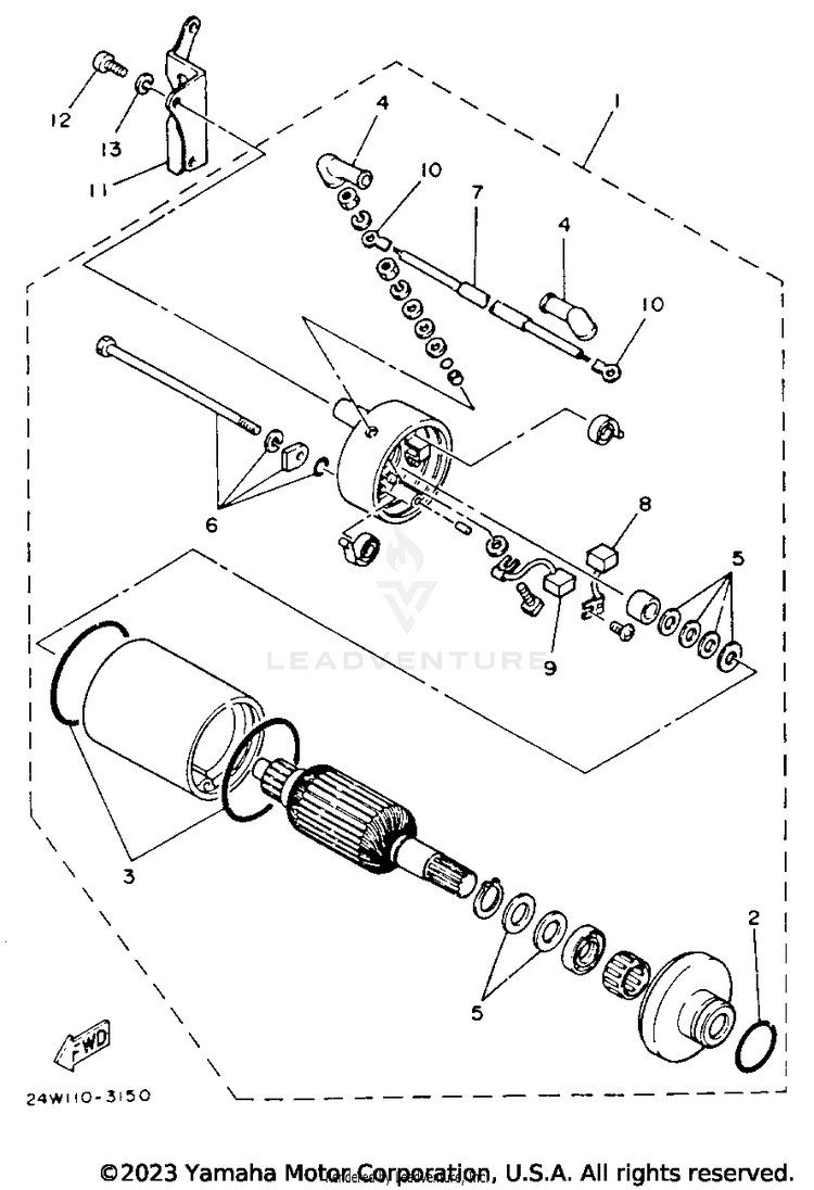 Starting Motor Schematic