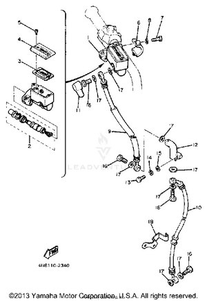 Front Master Cylinder Schematic