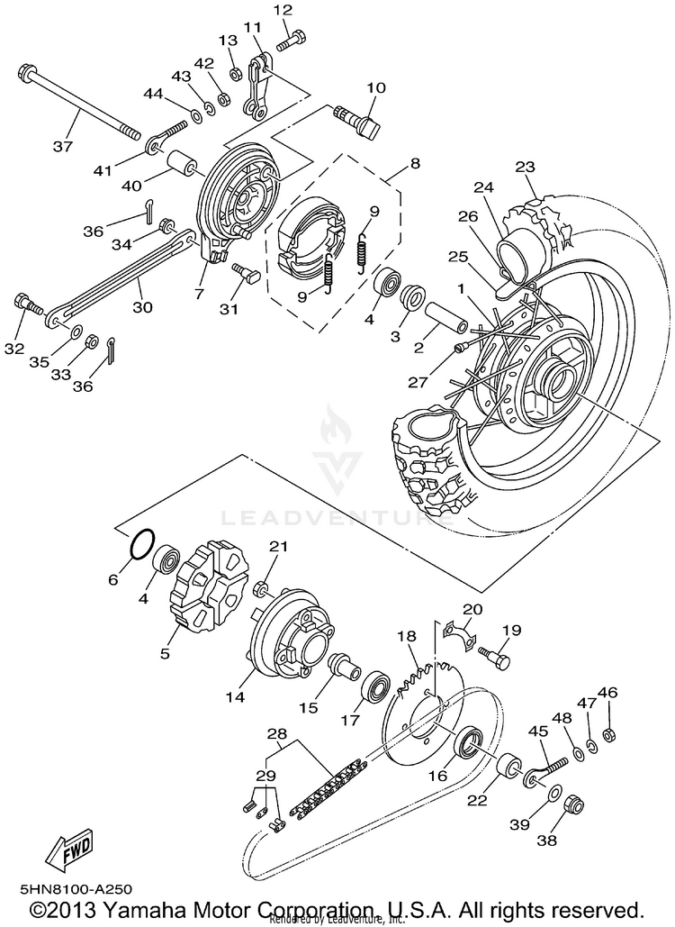 Rear Wheel Schematic