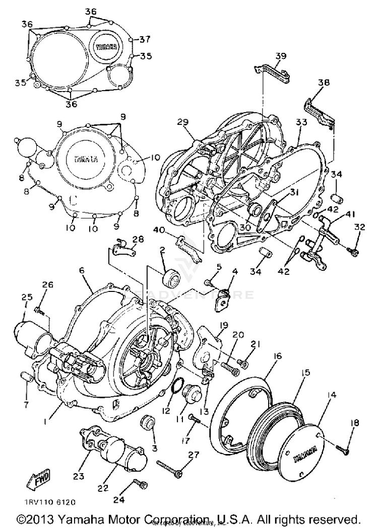 Crankcase Cover Schematic