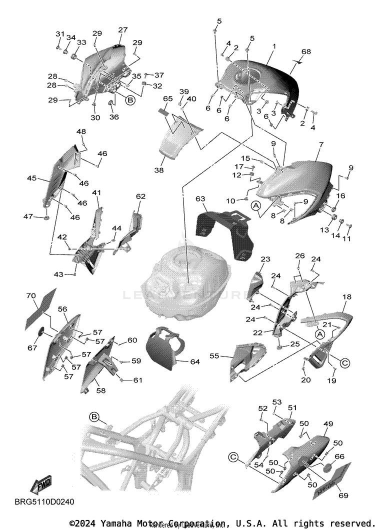 Fuel Tank 2 MT03 - MT03SCB - 2025 Schematic