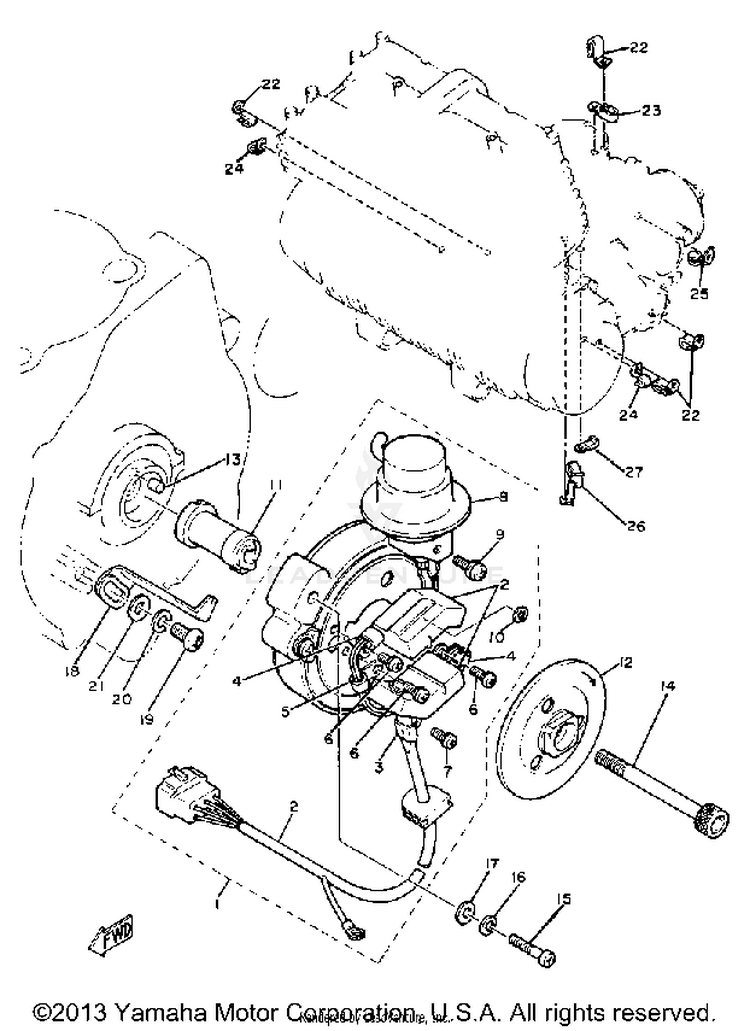 Pickup Governor XS1100SH - 1981 Schematic