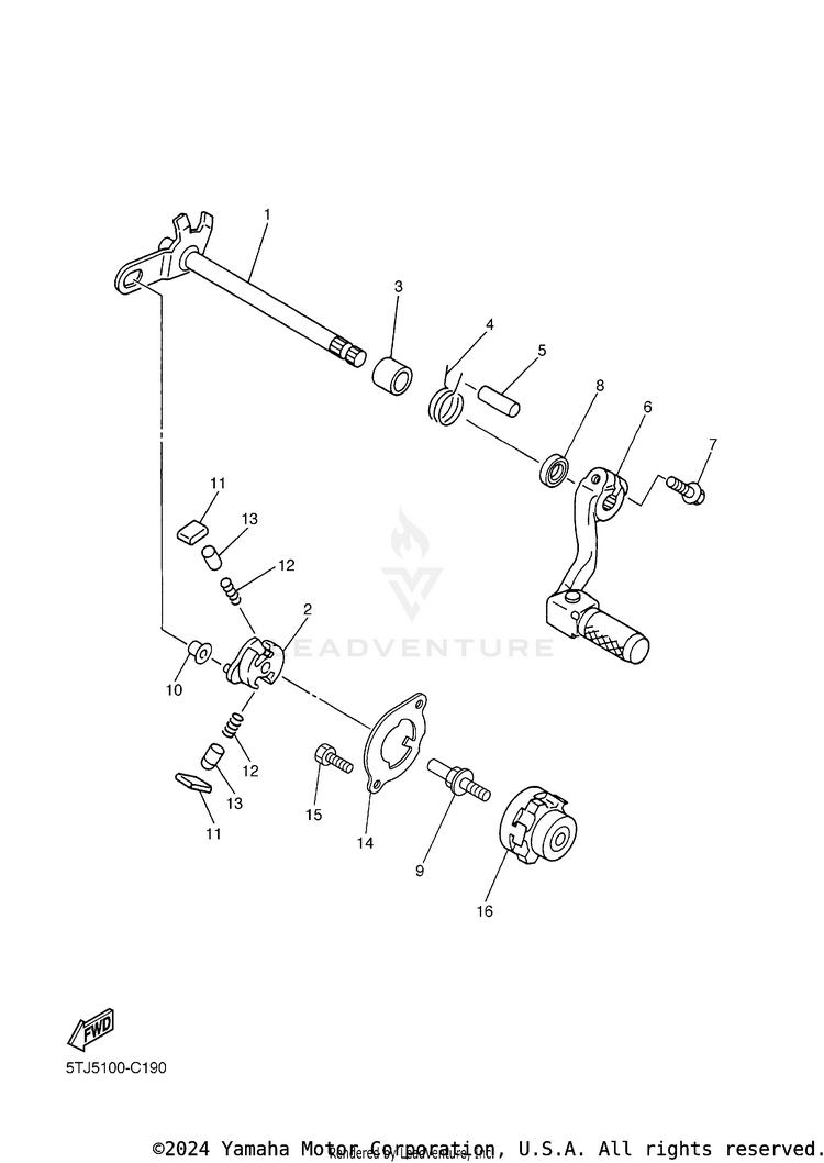 Shift Shaft Schematic