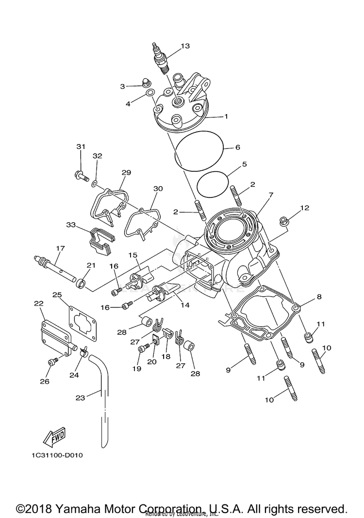 Cylinder Head Schematic