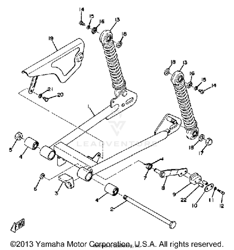 Rear Arm-Reap Cushion-Chain Case Schematic