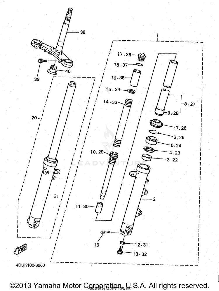 Front Fork Schematic