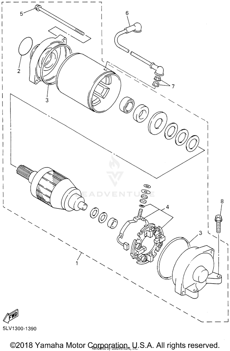 Starting Motor Schematic