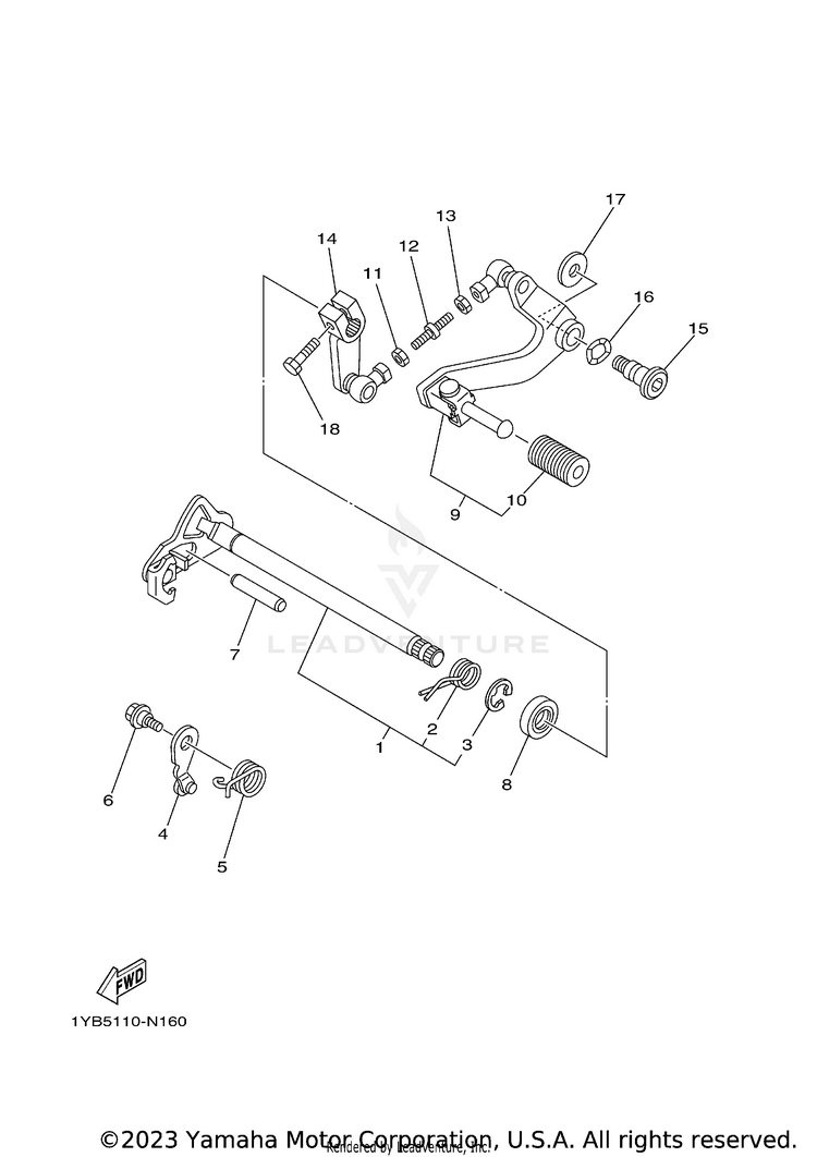 Shift Shaft Schematic