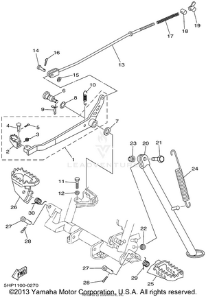 Stand Footrest Schematic