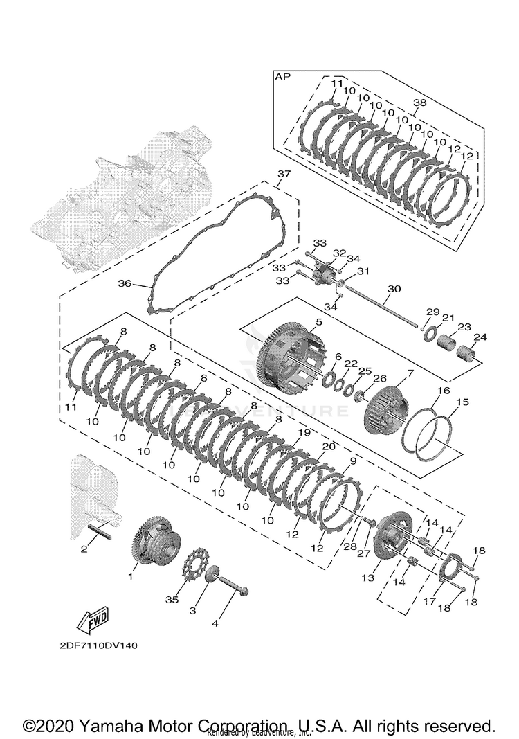 Clutch STAR VENTURE - XV19FML - 2021 Schematic