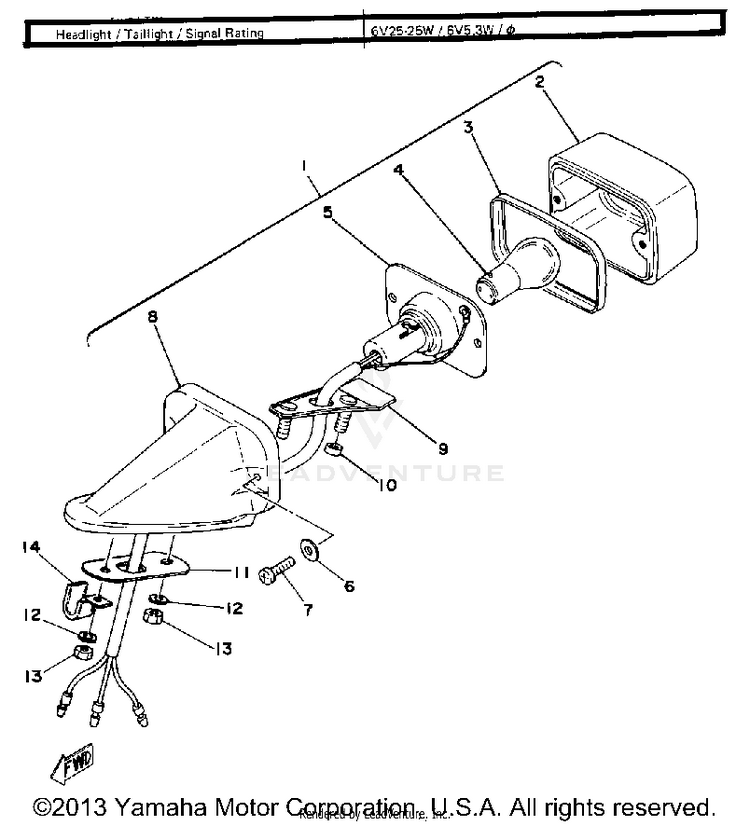 Tail Lamp Schematic