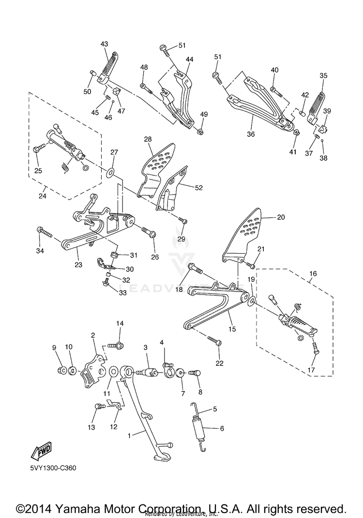 Stand Footrest Schematic