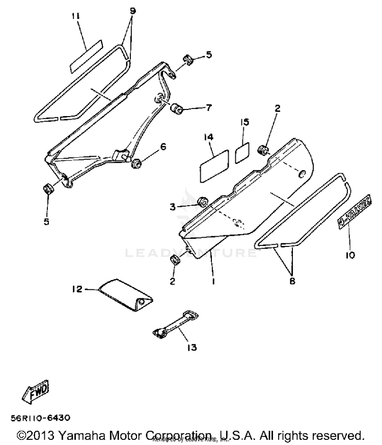 Side Cover Xt350sc Schematic