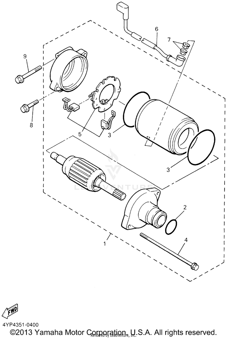 Starting Motor Schematic
