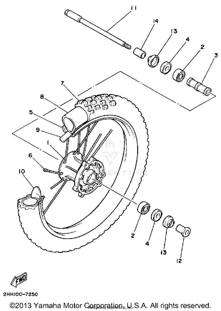 Front Wheel Schematic