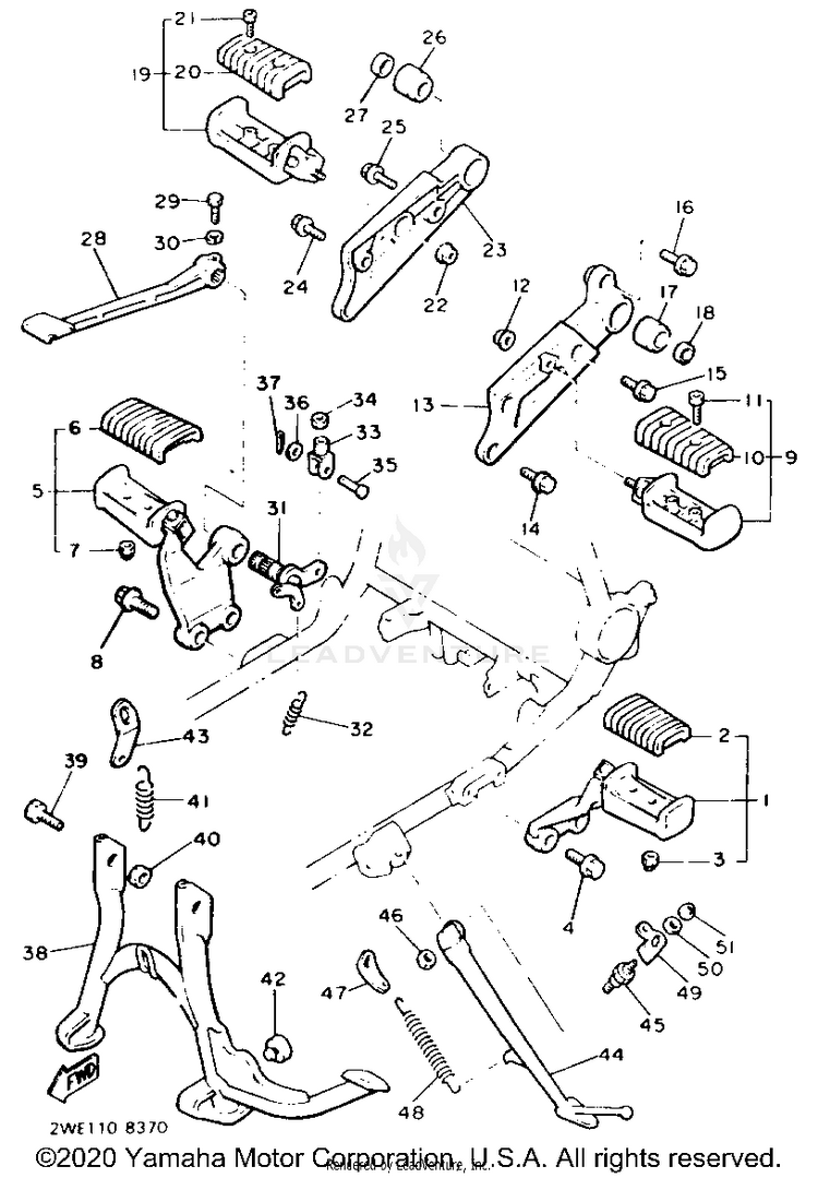Stand Footrest Schematic