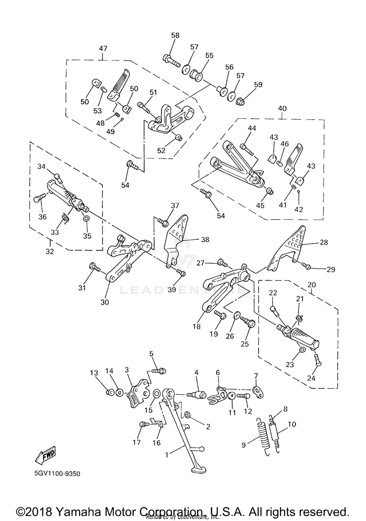 Stand Footrest Schematic