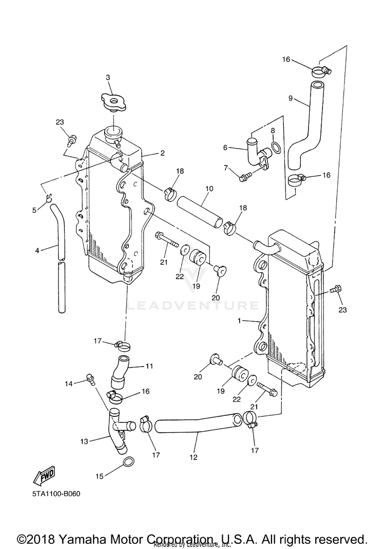 Radiator Hose Schematic