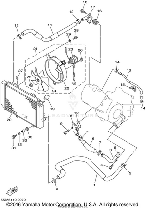 Radiator Hose Schematic