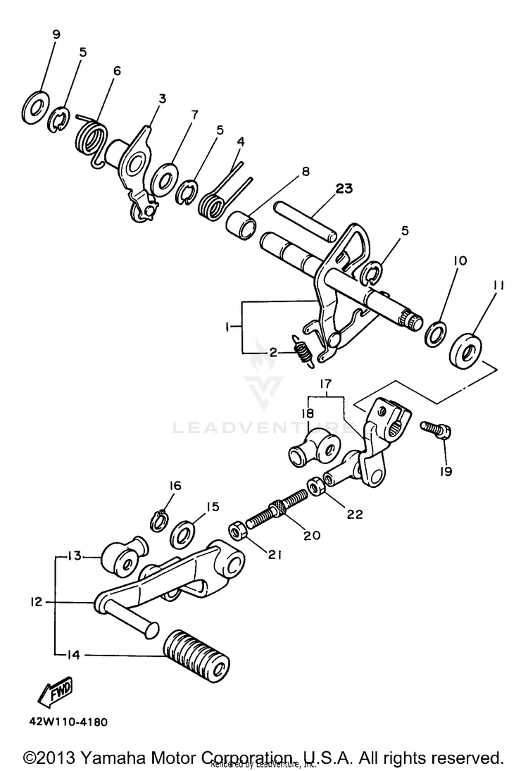 Shift Shaft Schematic