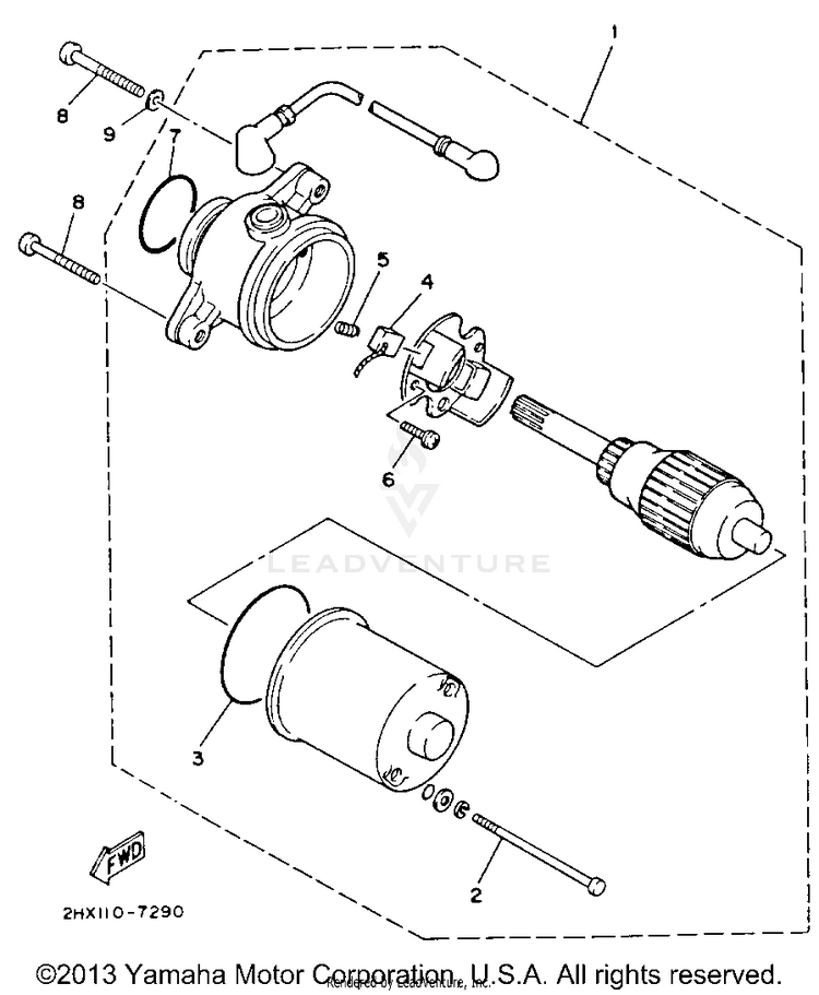 Starting Motor Schematic