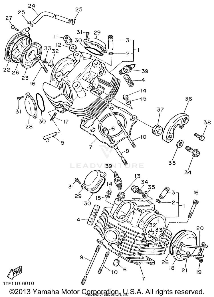 Cylinder Head Schematic