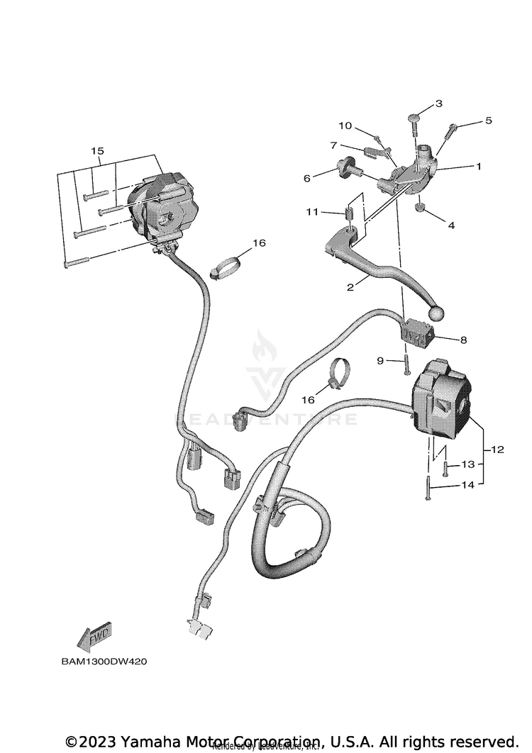 Handle Switch & Lever Schematic