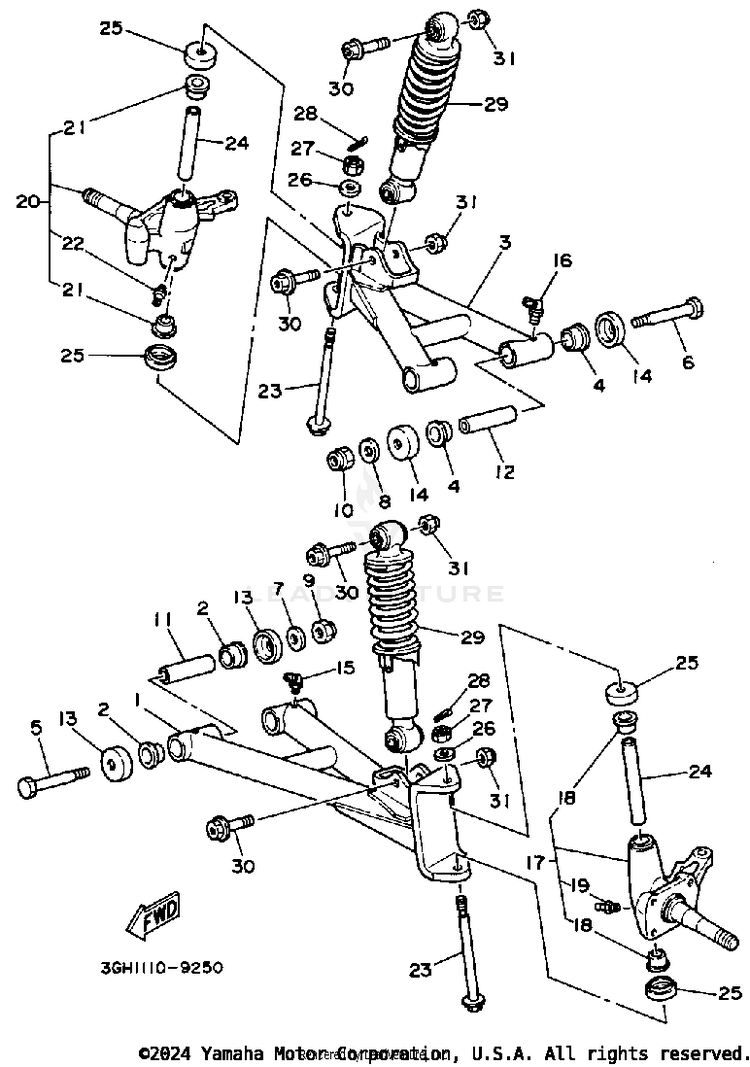 Front Suspension - Wheel Schematic