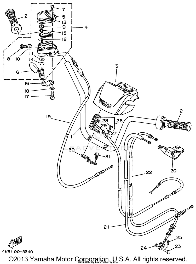 Steering Handle Cable Schematic