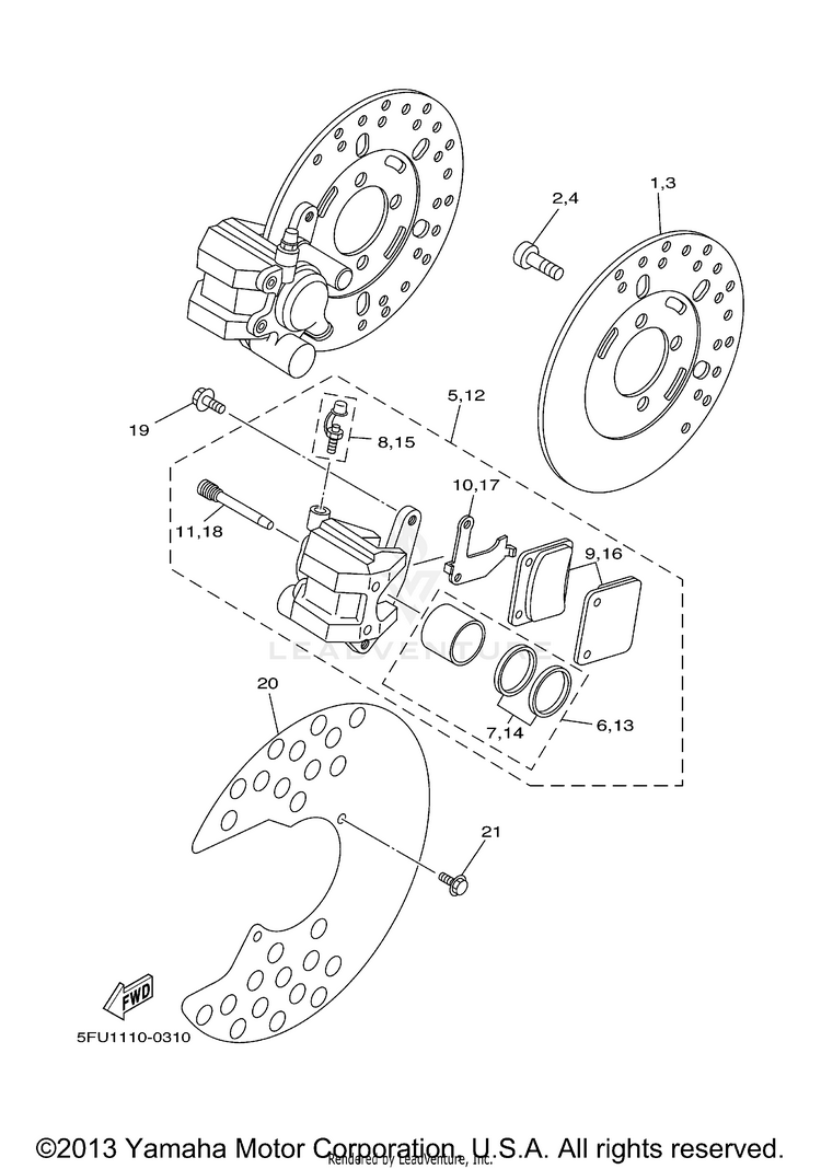 Front Brake Schematic