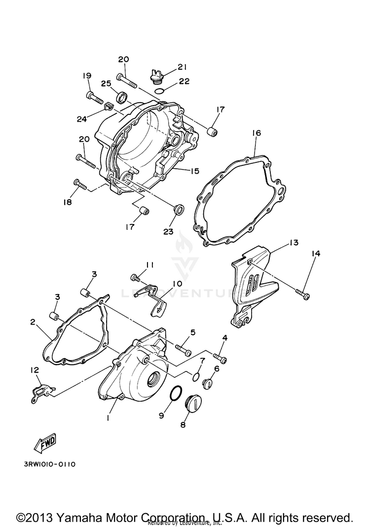 Crankcase Cover 1 Schematic