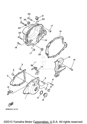 Crankcase Cover 1 Schematic