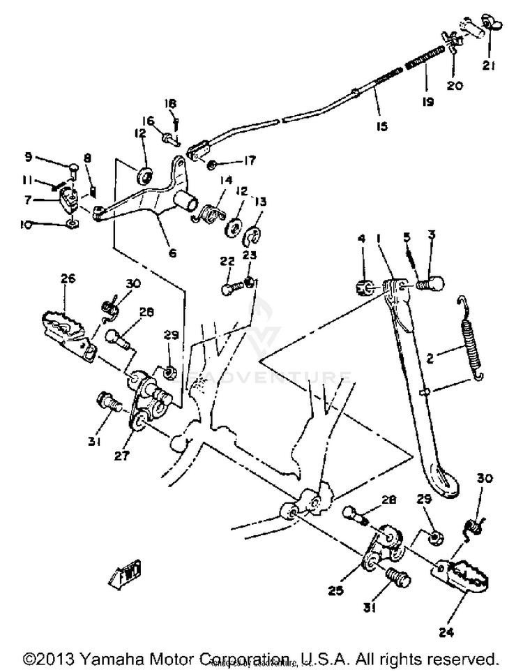 Stand-Footrest Schematic