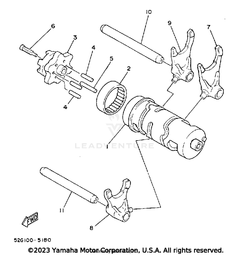 Shift Cam - Fork Schematic