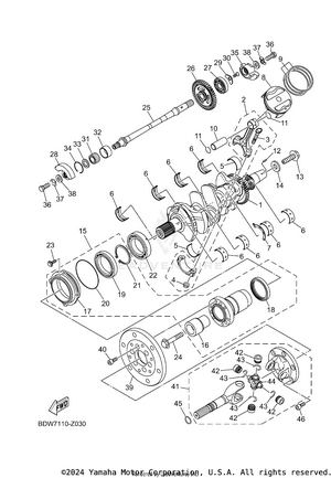 Crankshaft & Piston Schematic