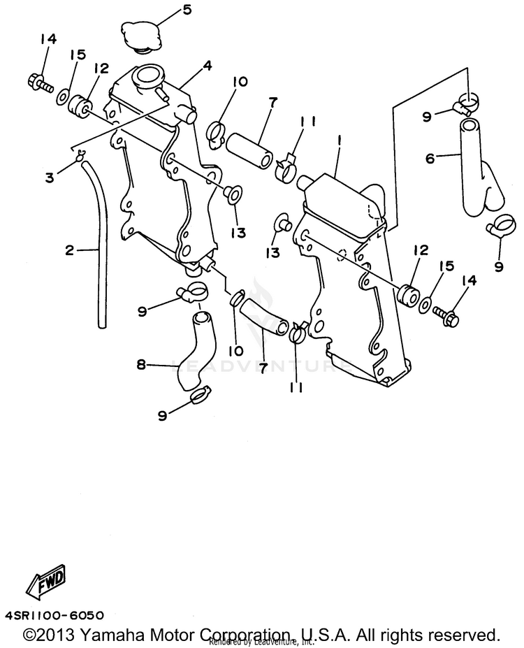 Radiator Hose Schematic