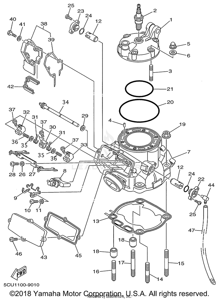 Cylinder Head Schematic
