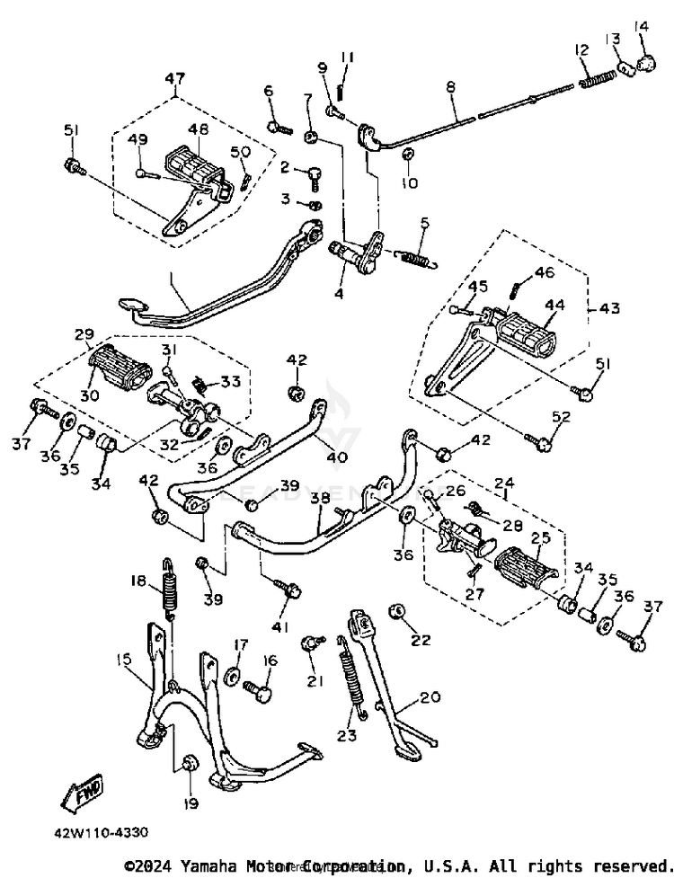 Stand Footrest Schematic