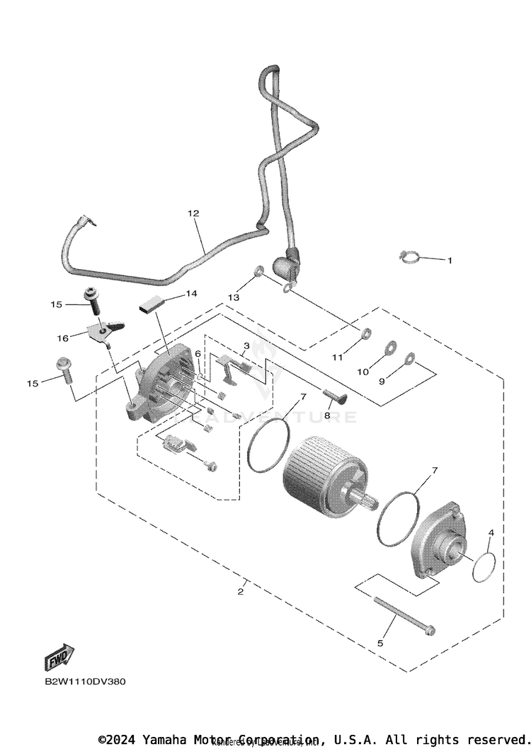 Starting Motor Schematic