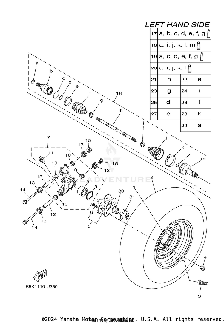 Rear Wheel Schematic
