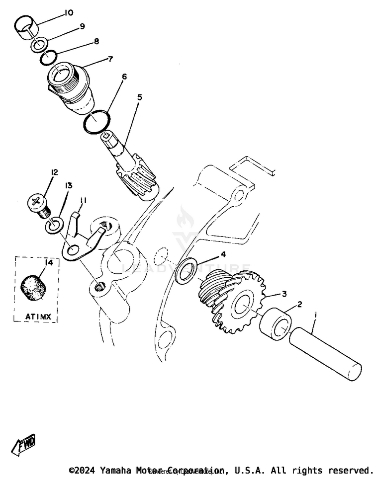 Tachometer Gear Schematic
