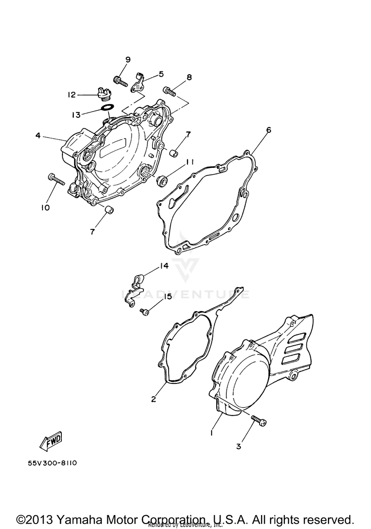 Crankcase Cover 1 Schematic