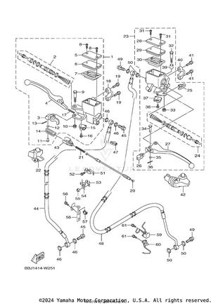 Front Master Cylinder Schematic